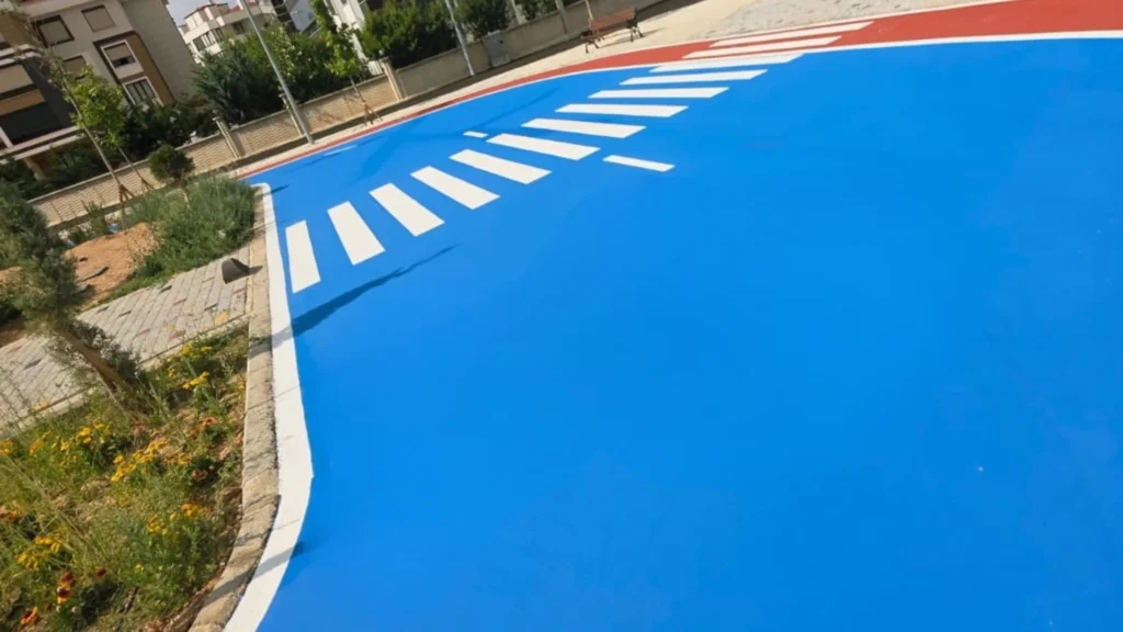 Bisiklet ve Koşu Yolu Park Çizgi Uygulaması