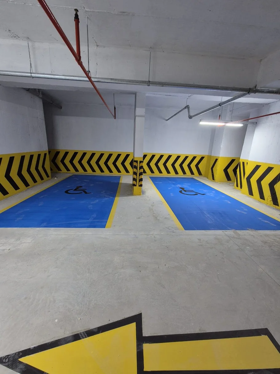 Otopark engelli park yeri boya uygulaması