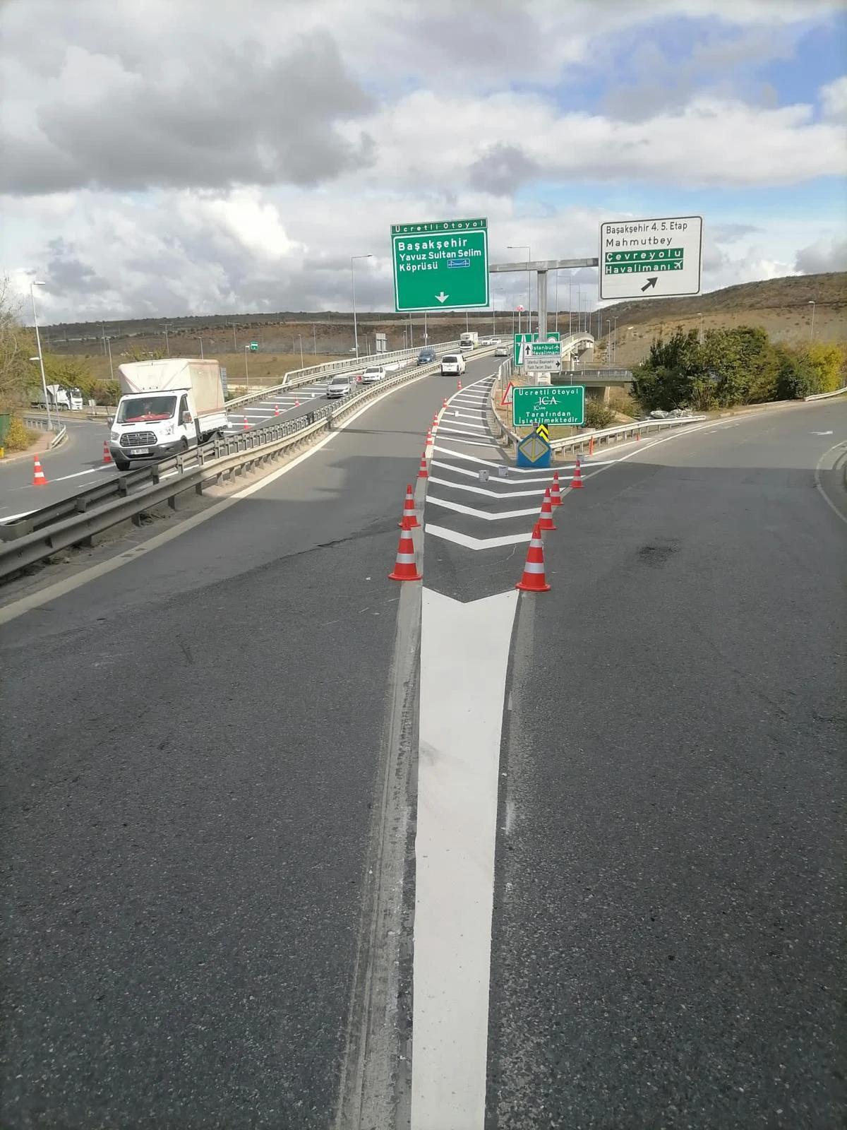Otoyol kavşağı ofset tarama ve kama uygulaması