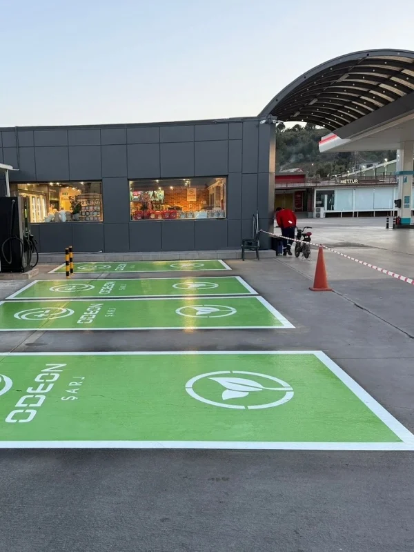 Bursa benzinlik elektrikli araç şarj park alanları