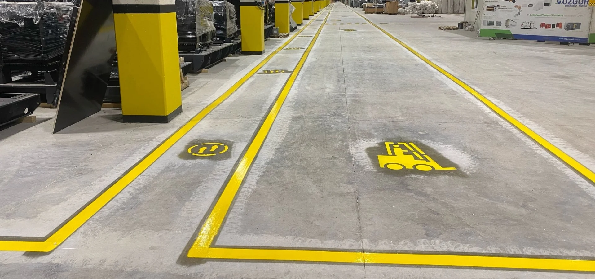 Manisa Forklift Yolu Çizgi Uygulaması