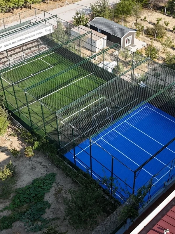Bursa futbol sahası ve tenis kortu çizgi boya uygulaması