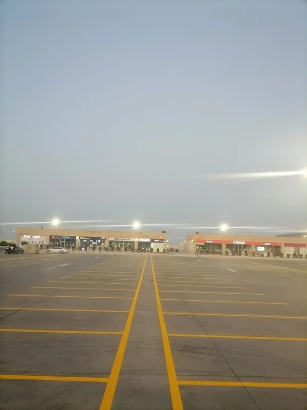 Mersin liman otoparkı sarı park yeri bölümlendirme