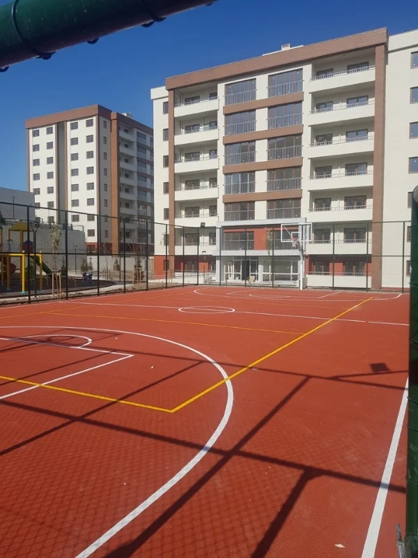 Site içi basketbol sahası çizgi uygulaması